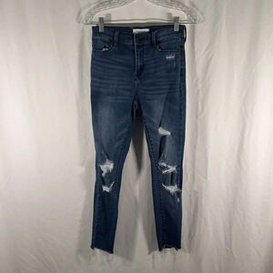 Pacsun Jeggings Women's 25 Mid Wash Denim High Rise Ankle Power Super Stretch